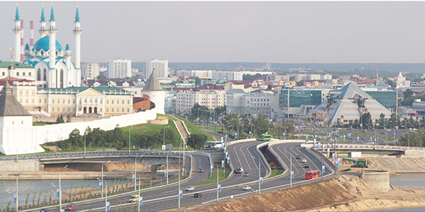Реконструкция существующего участка Ленинской дамбы и моста через р. Казанка.
